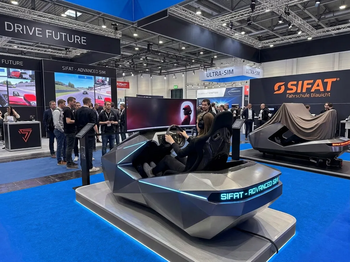 Gast fährt SIFAT Simulator